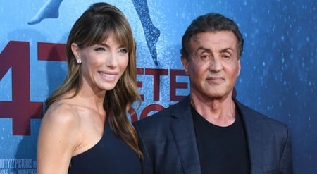Director, Sylvester Stallone and his third wife, Jennifer Flavin on the stage